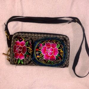 Cute wallet/purse multi color embroidered